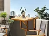 Balcony Table Folding UDINE 70 cm 69 cm Acacia Wood Brown