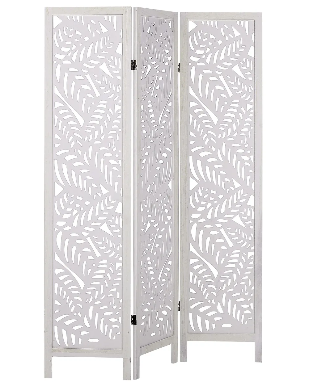 3-panelowy parawan pokojowy MELAGO 122 cm 170 cm Biały_874110