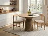 Mesa de comedor MURTLE Marrón claro 110 cm 110 cm Madera de mango