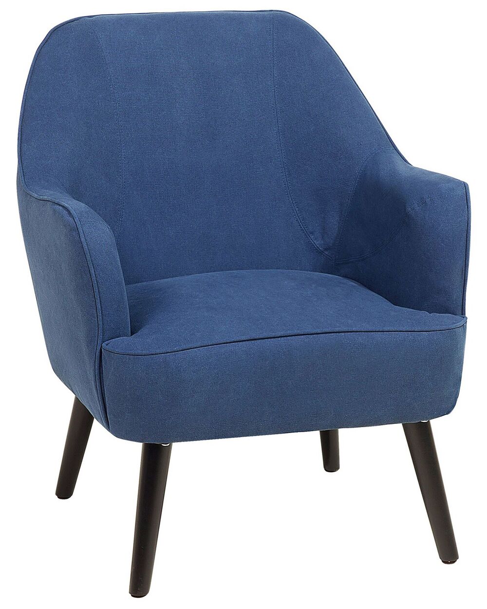 Armchair LOKEN Fabric Navy Blue Beliani