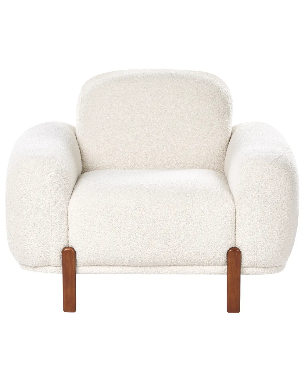 Poltrona ODNES Bouclé Bianco_1053303