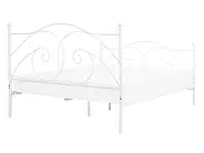 Łóżko Metal DINARD 140 x 200 cm Biały_765195