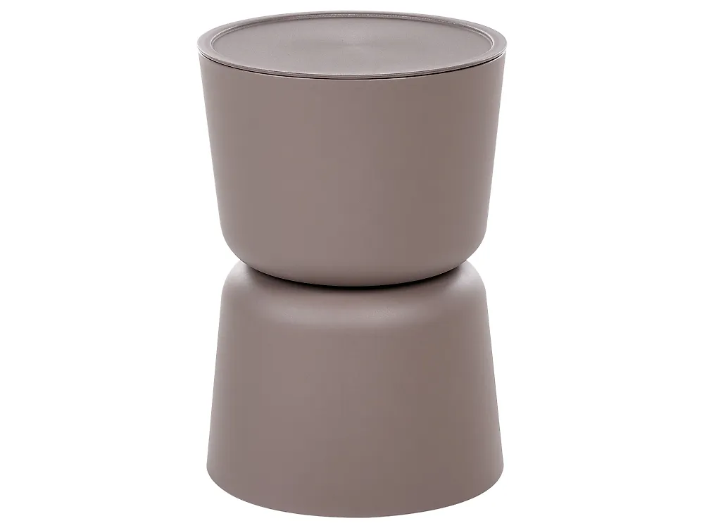 Set of 2 Side Tables ATACAMA 32/40 cm 32/40 cm Brown Beige_1172084