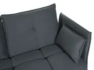 Corner Sofa 4 Seater TOMRA Fabric Graphite Grey Right Hand_848213
