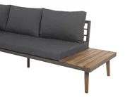 Garden Corner Sofa with Table 5 Seater CORATO Acacia Wood Grey_718993