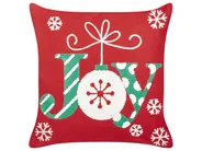 Set di 2 cuscini GINGERBREAD 45 x 45 cm Cotone Rosso Modello natalizio_946949