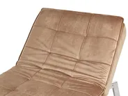 Chaise Longue LOIRET Velvet Light Brown_877677