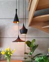 Taklampe svart/gull CARSON_933597