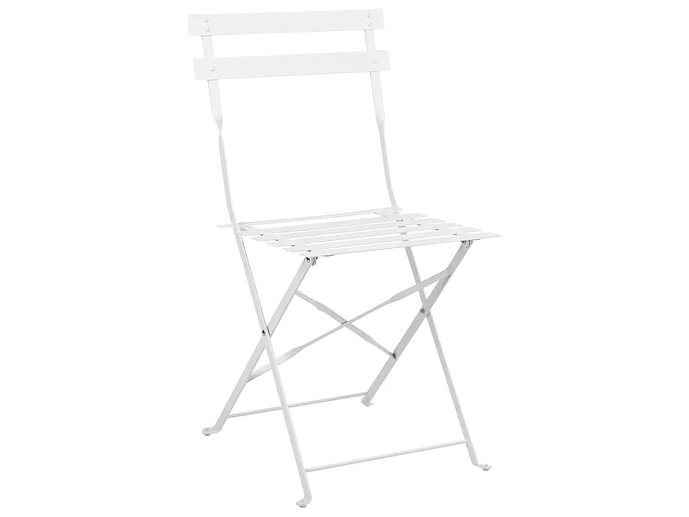 Bistro Set Folding FIORI Metal White_363352