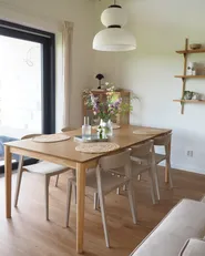 Dining Table ERMELO Natural Ash Wood 200 cm 100 cm_940074