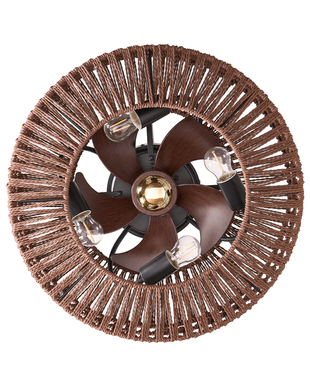 Plafondventilator met verlichting ESTERO met afstandsbediening Bruin_1125565