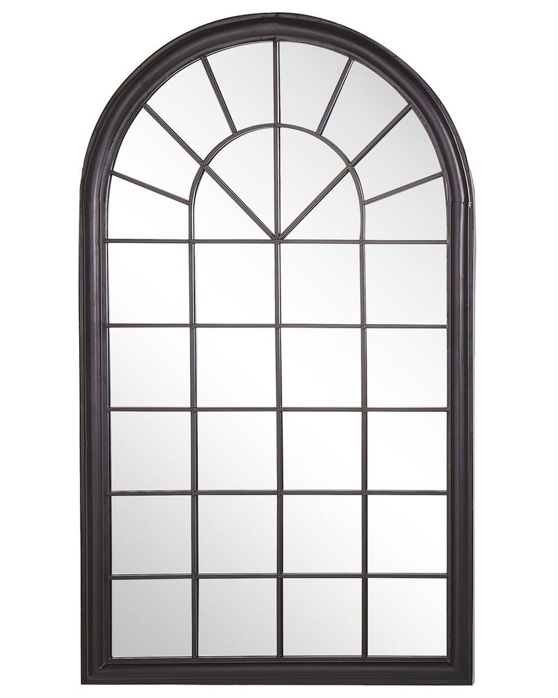 Espelho de parede em metal preto 77 x 130 cm TREVOL_819020