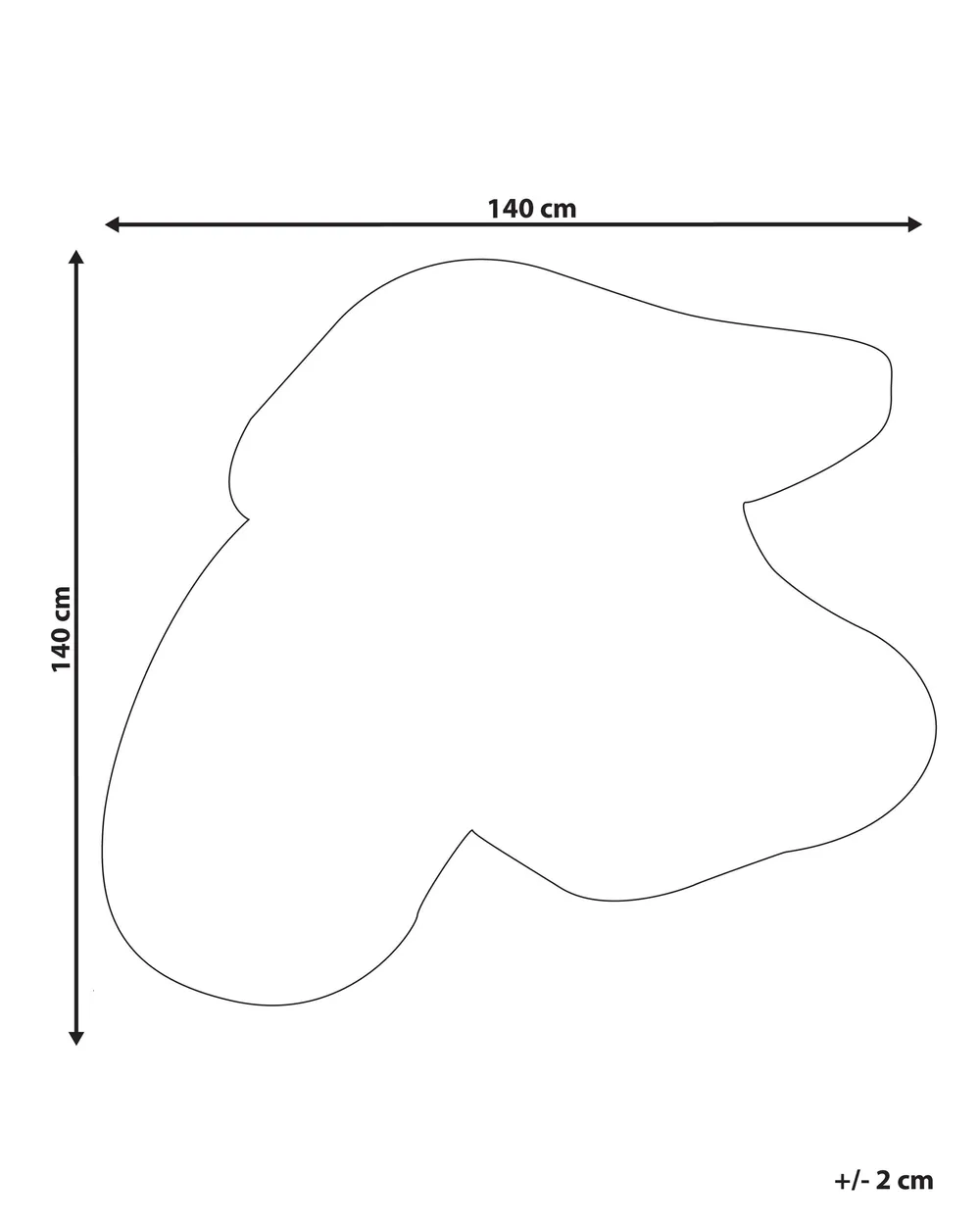 Dywan SINJUWI Brązowy ø 140 cm Wełna_1081696