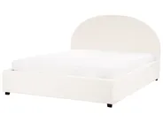 Ottoman Bed VAUCLUSE Boucle Off-White 160 x 200 cm (EU King Size)_951997