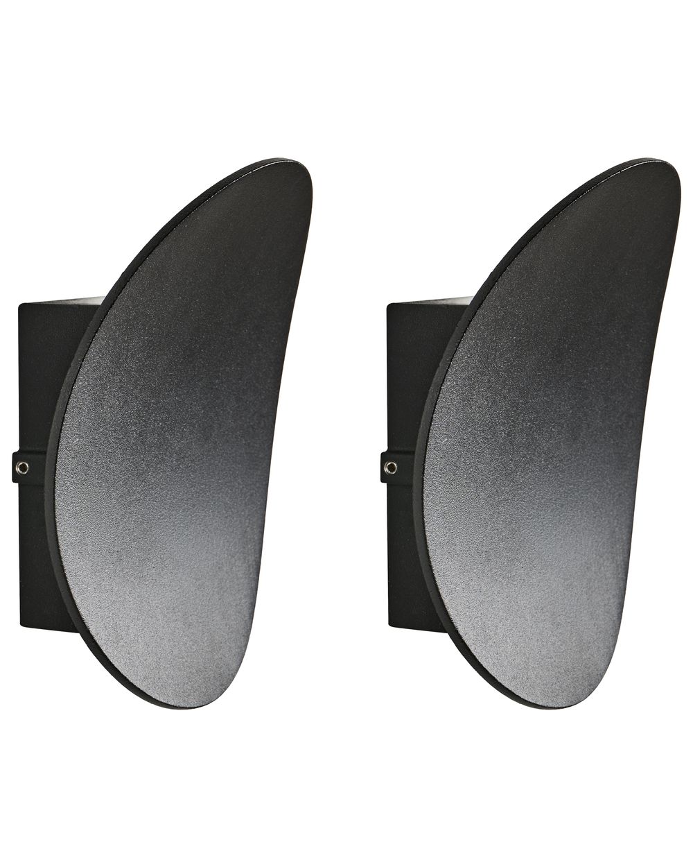Set of 2 Outdoor LED Wall Lights MEUSSE Black