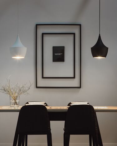 Metal Pendant Lamp Black FRASER