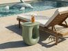 Side Table IDRO 42 cm 28 cm Light Green