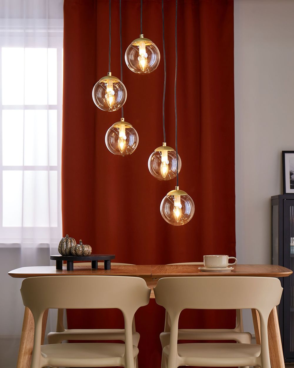 Lampe suspension NOEL Verre Doré
