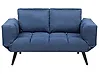Sofa Bed 2 Seater BREKKE Fabric Navy Blue