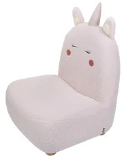 Poltrona per Bambini Unicorno LULEA Bouclé Rosa pastello_886952