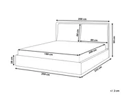 Waterbed Velvet BAJONNA 180 x 200 cm (EU Super King) Mint Green_1009575