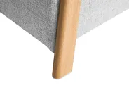 Set da salotto 3 posti EDLAND con Panca Tessuto Grigio chiaro_1040747