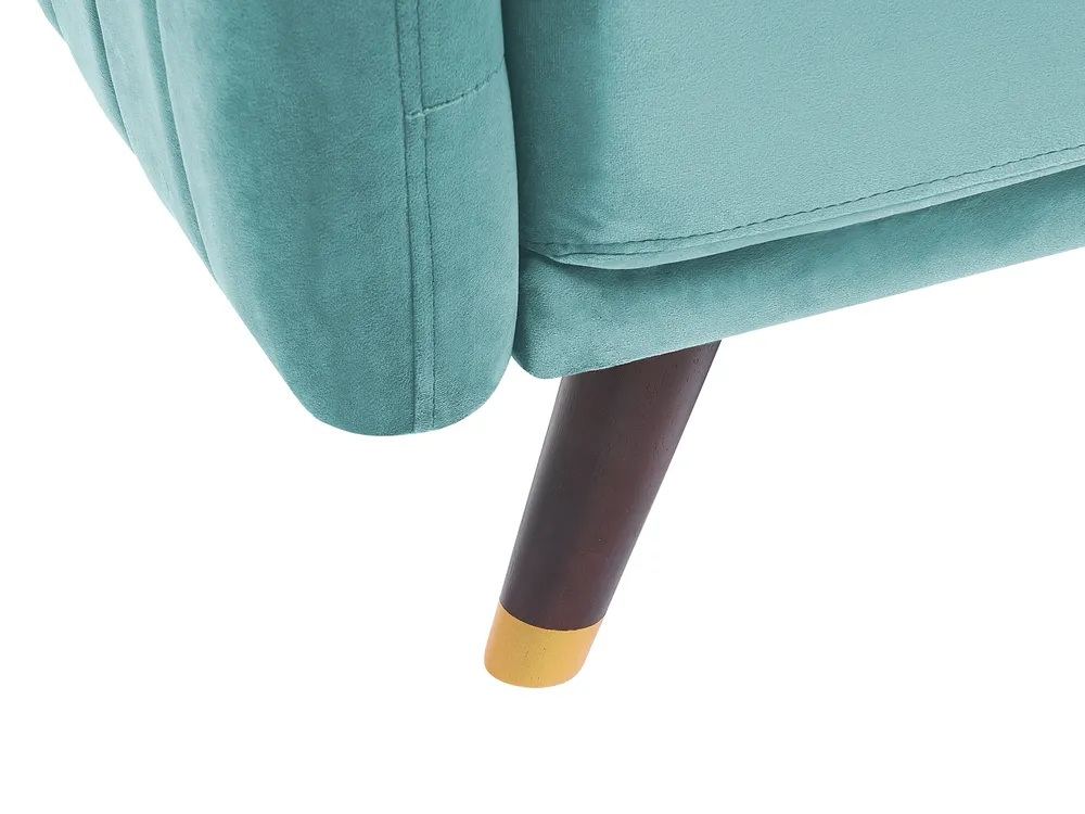 Sofa Bed 3 Seater SENJA Velvet Light Blue_850542