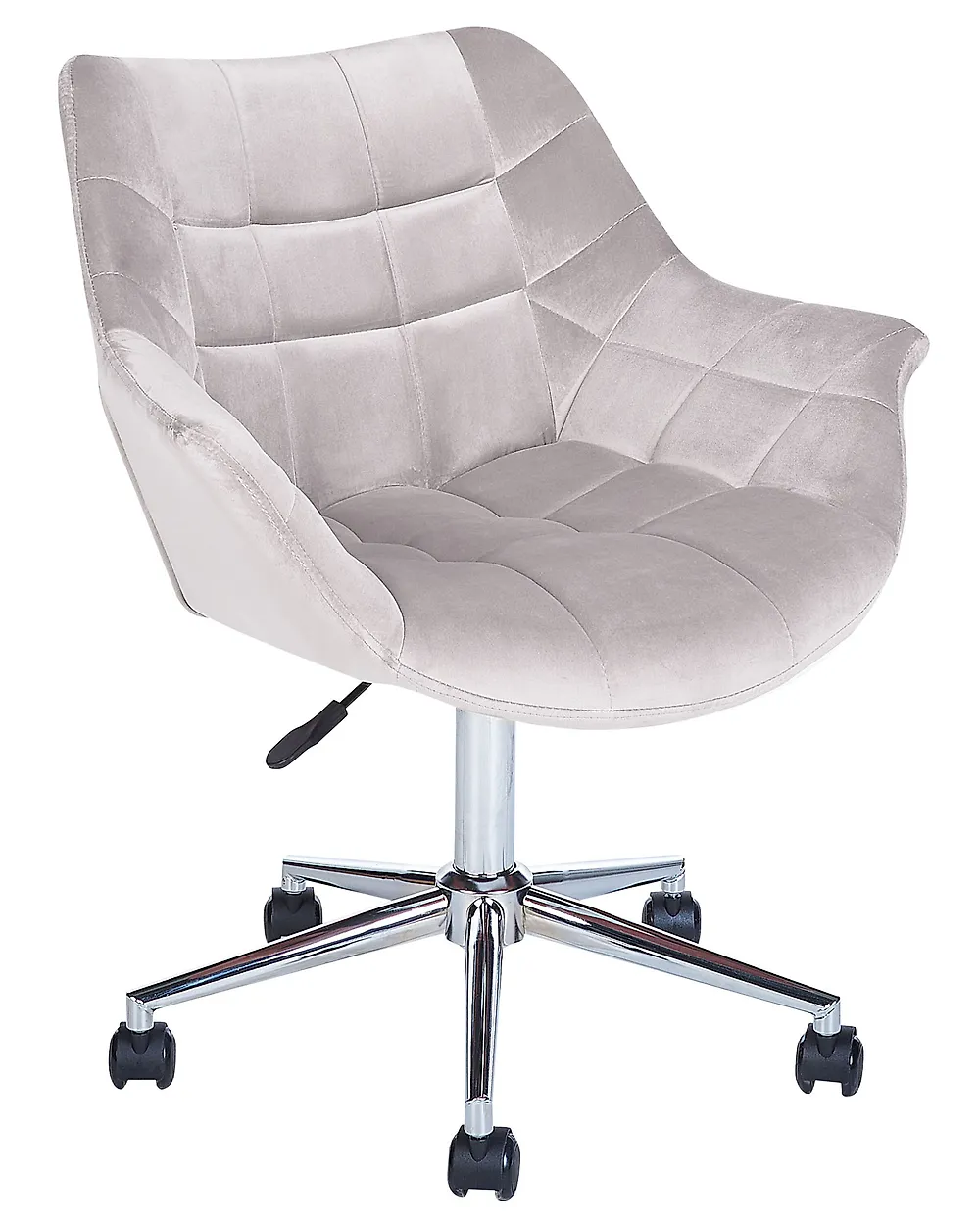 Desk Chair LABELLE Velvet Grey | Beliani.co.uk