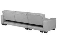 Corner Sofa Bed 3 Seater ROMEDAL Fabric Light Grey Left Hand_748908