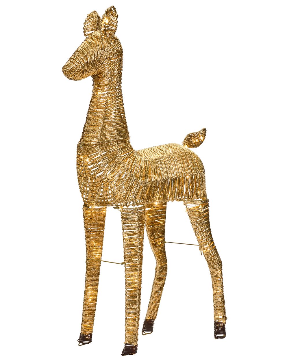 Christmas Decoration LED AKUREYRI 110 cm Reindeer Gold