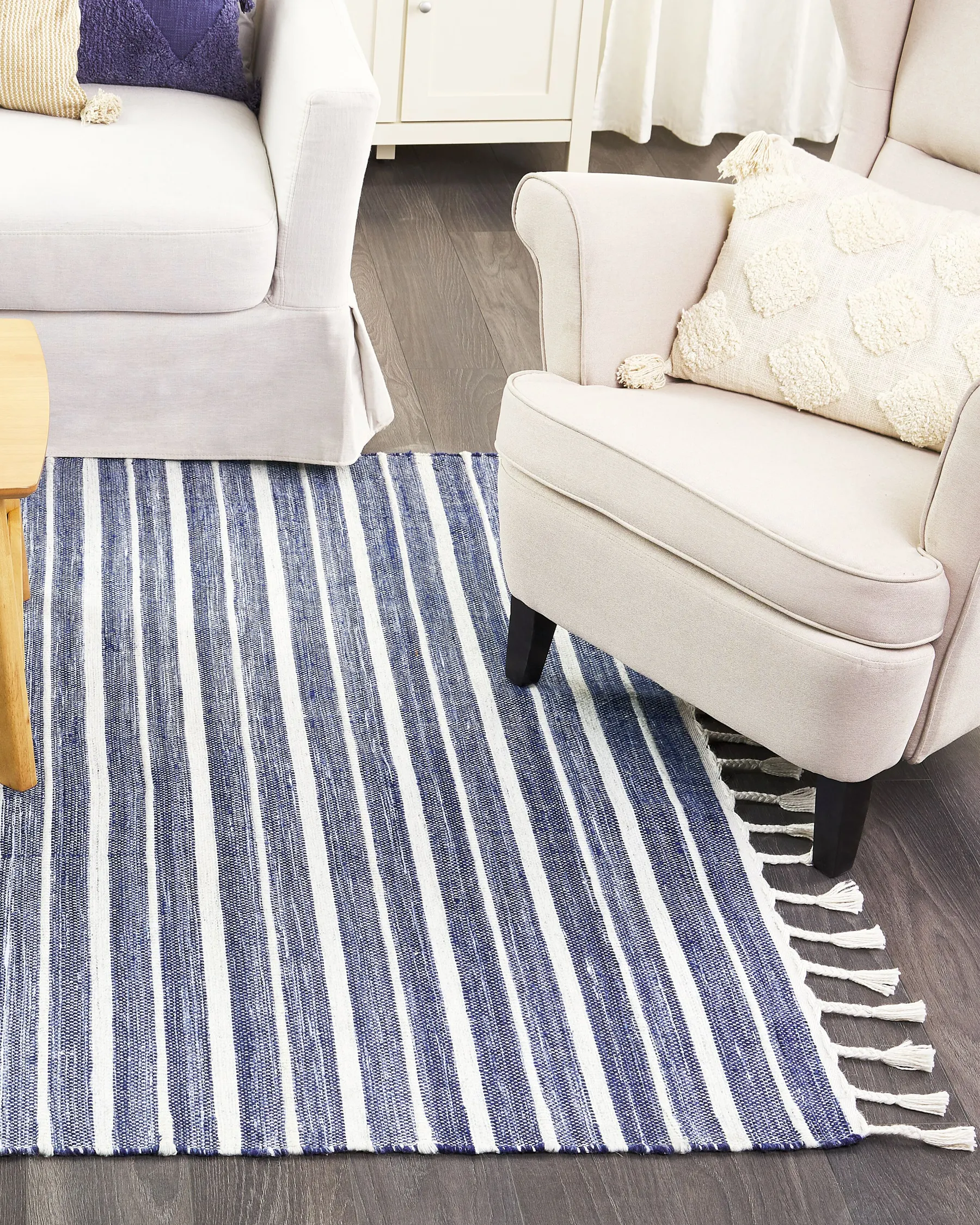 Tappeto BADEMLI Blu scuro 160 x 230 cm_846576