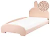Kids Bed Rabbit Boucle PERROS 90 x 200 cm (EU Single) Beige