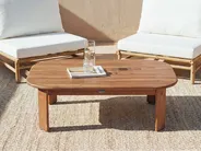 Kerti dohányzóasztal TALSANO 120 cm 80 cm Akácfa Barna_1154681