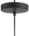 Metal Pendant Lamp Black NEVA_688352