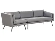 Garden Sofa 3 Seater LORETELLO Grey Left Hand_872350