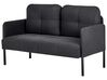 Sofa 2-osobowa grafitowa LAHTI_930593