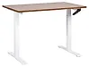 Escritorio de altura regulable manual DESTINES 120 cm x 72 cm Marrón/Blanco