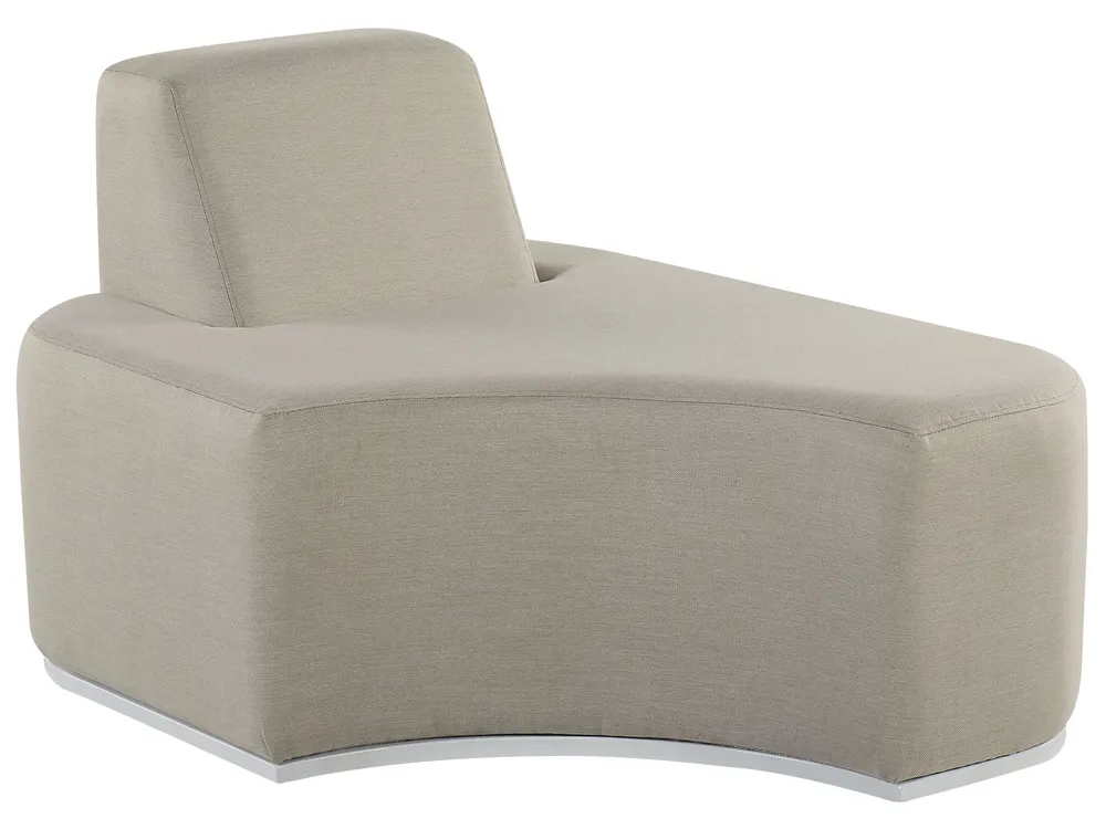 Garden Lounge Set with Table 2 Seater FABRO Modular Light Grey_830452