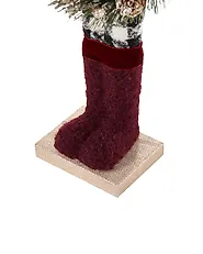 Zestaw 2 figurek dekoracyjnych MATALA 61/64 cm Niedźwiedź Renifer Czerwony_1156706