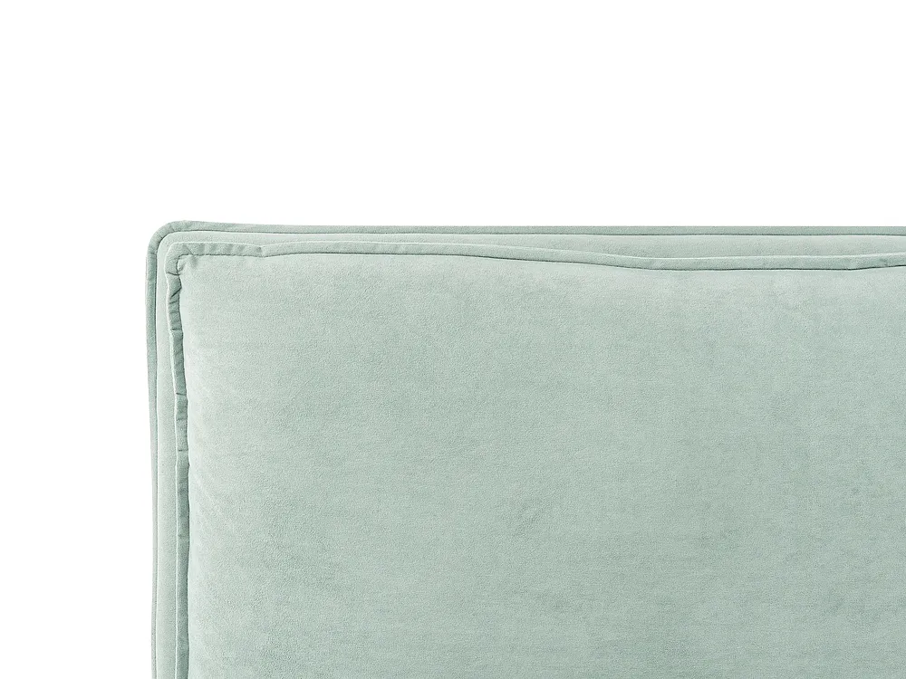 Ottoman Bed BAJONNA Velvet Mint Green 160 x 200 cm (EU King Size)_842847
