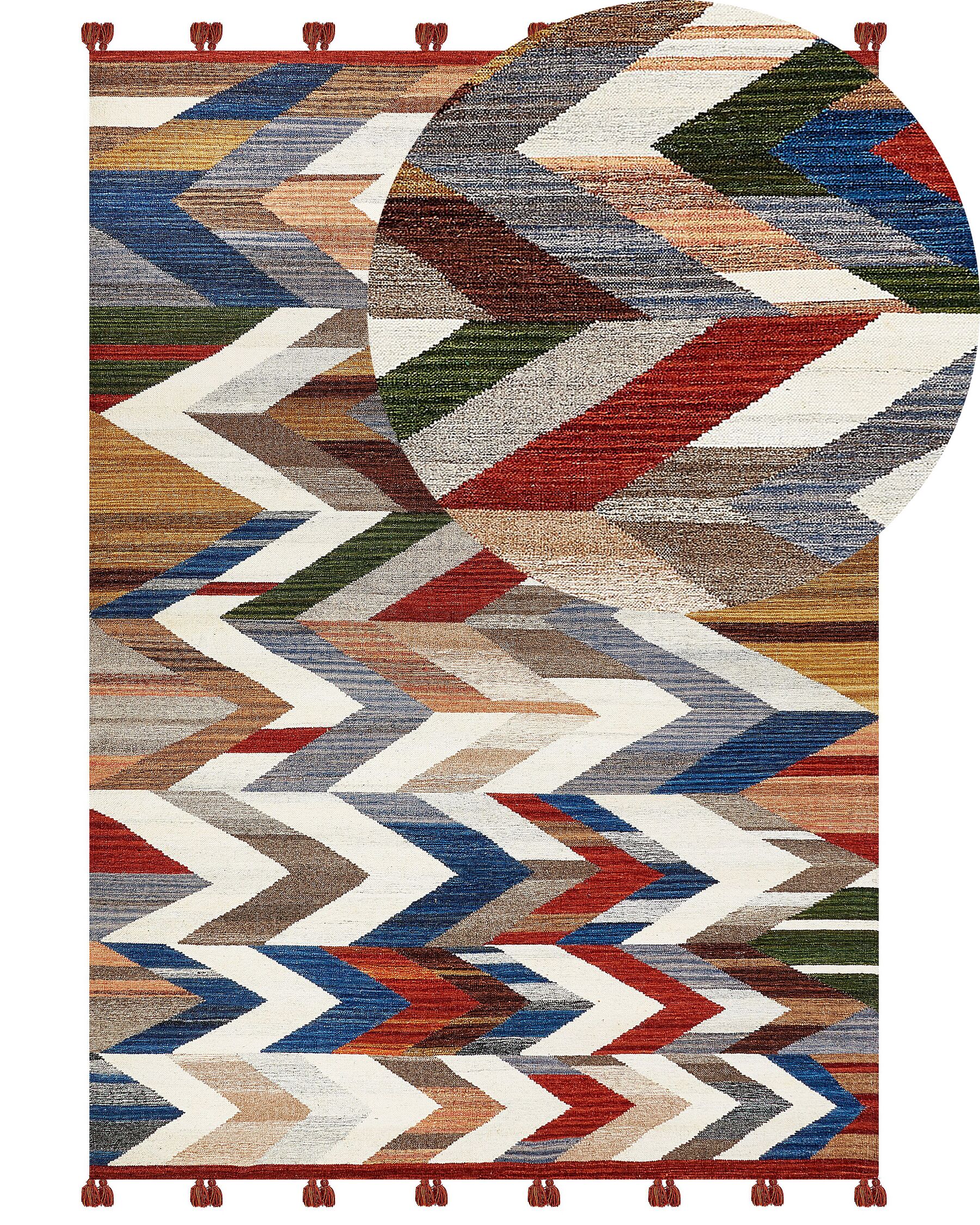 Tappeto kilim lana multicolore 200 x 300 cm KANAKERAVAN_859673
