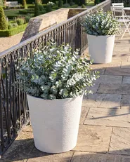 Sada 2 kvetináčov ARMERIA 50 cm Biela_1123882