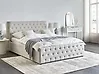 Ottoman Bed AMIENS Fabric Beige 160 x 200 cm (EU King Size)