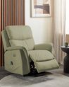 Faux Leather Recliner Massage Chair Green GLORIE_924102