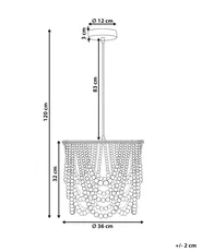 Chandelier VERUGAL Wood Light Brown_1003213