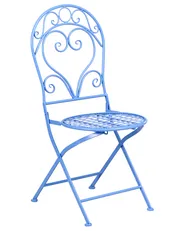 Set of 2 Garden Chairs ALBINIA Metal Blue_1016103