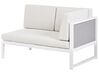 Left Hand 6 Seater Garden Sofa Set Off-White CASTELLA/FRATTE_932054