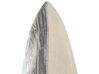 Almofada de algodão com padrão geométrico prateado 50 x 50 cm OUJDA_831081