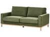 2-Sitzer Sofa Cord grün / hellbraun SIGGARD_920900