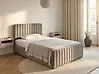 Bett mit Stauraum LUNAN Taupe 120 x 200 cm